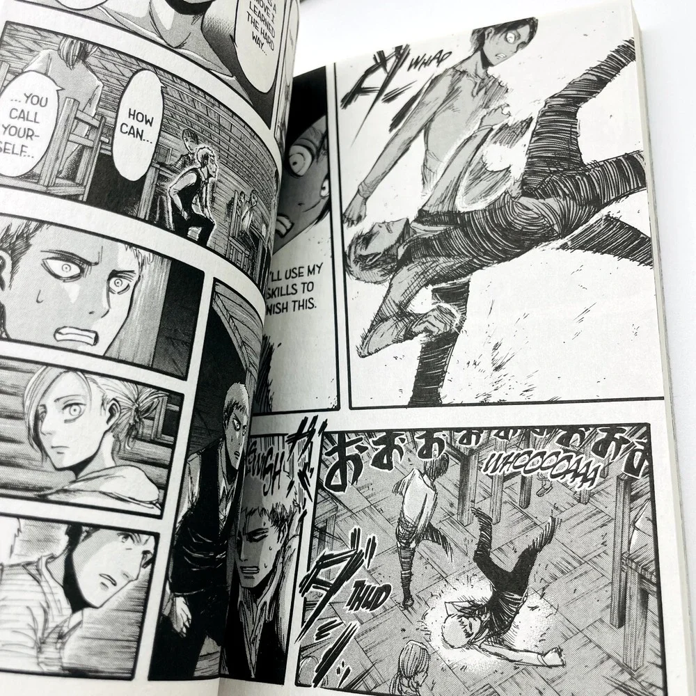 Attack on Titan Manga Lot Vol 4 and 5 Hajime Isayama Kodansha English Paperback